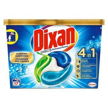 Капсули для прання Dixan 4in1 Extreme Power, Для світлих і білих тканин, 17 шт. 2728374 фото