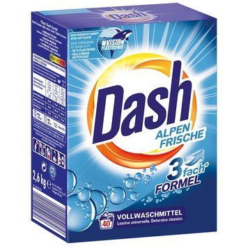 Порошок для прання Dash Alpen Frische, Універсальний, 40 прань, 2,6 кг 00000000165 фото
