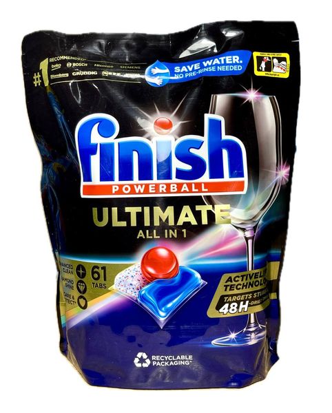 Таблетки для посудомийної машини Finish Ultimate Allin1, 61 шт. 3257573 фото