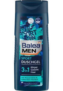 Гель для душу Balea Men Sport 3in1, Для чоловіків, З м'ятою та охолоджуючим ментолом, 300 ml 5500957 фото