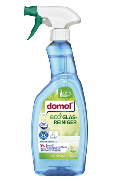 Засіб для миття вікон та дзеркал domol Eco, 750 ml 00000002226 фото