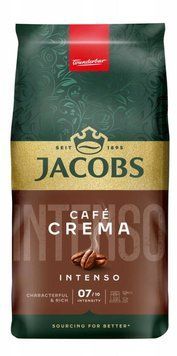 Кава в зернах Jacobs Cafe Crema Intenso, Купаж арабіка/робуста, 1000 g 00000002778 фото