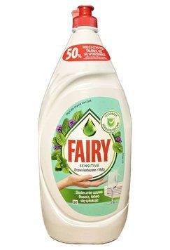 Засіб для ручного миття посуду Fairy Sensitive, Чайне дерево з мятою, 1350 ml 90312178 S559 фото