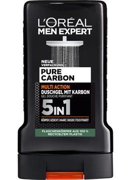 Гель для душу L'Or&eacute;al Paris Men Expert Pure Carbon, Для чоловіків, 250 ml 00000002830 фото