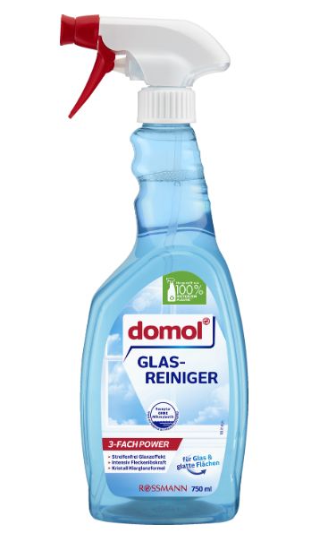 Засіб для миття вікон та дзеркал domol, 750 ml 00000002225 фото