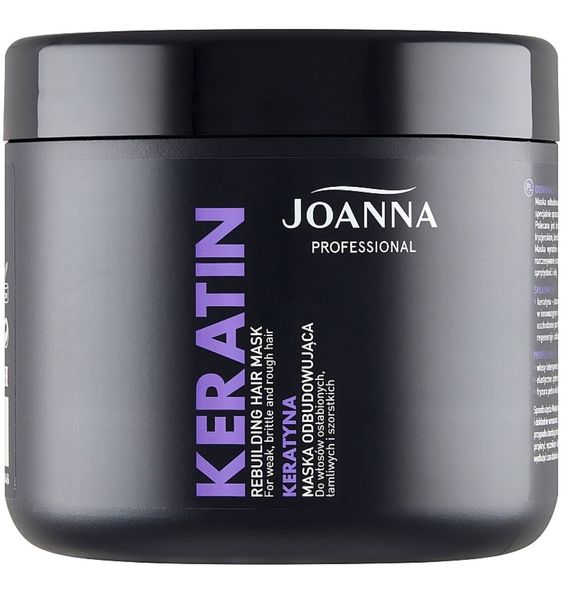 Маска для волосся Joanna Professional Keratin, Відновлююча з кератином для слабкого волосся, 500 g 5248/1 фото