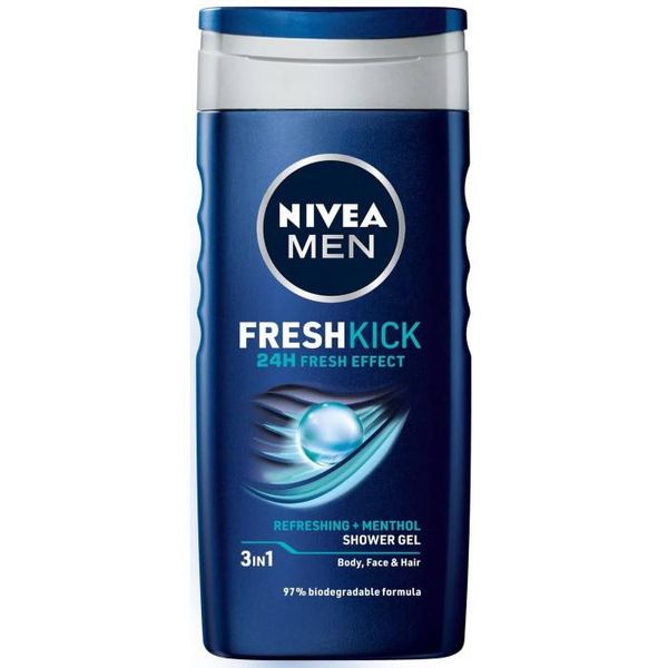 Гель для душу NIVEA Men Fresh Kick, Для чоловіків, 500 ml 33642890 фото