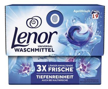 Капсули для прання Lenor Aprilfrisch, Універсальні, 19 шт. 00000002677 фото