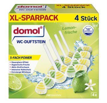 Туалетний блок domol Lemon Fresh, 4 шт. 00000002578 фото