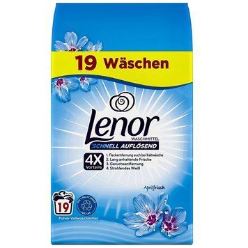 Порошок для прання Lenor Aprilfrisch, Універсальний, Квітнева свіжість, 19 прань, 1140 г 00000002030 фото
