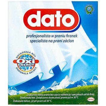 Порошок для прання штор та гардин DATO, Для яскраво-білого, 5 прань, 365 г 2503527 фото
