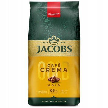 Кава в зернах Jacobs Cafe Crema Gold, Купаж арабіка/робуста, 1000 g 00000002779 фото