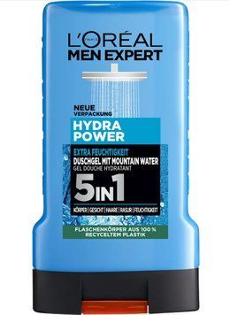 Гель для душу L'Or&eacute;al Paris Men Expert Hydra Power Mountain Water 5in1, Для чоловіків, 250 ml 00000002828 фото