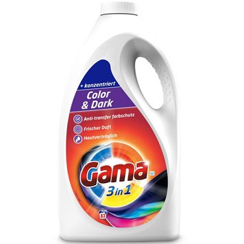 Гель для прання Gama Color&Dark 3in1, Для кольорового та темного, 83 прань, 4,15 L 21003924 s1280 фото