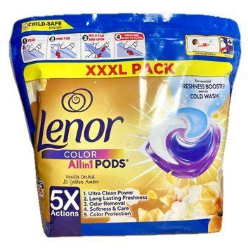 Капсули для прання Lenor Allin1 Color Vanila Orchid & Golden Amber, Для кольорового, 56 шт. 90450576 S315 фото