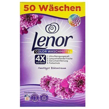 Порошок для прання Lenor Сolor Amethyst Blutentraum, Для кольорового, 50 прань, 3250 г 00000002029 фото