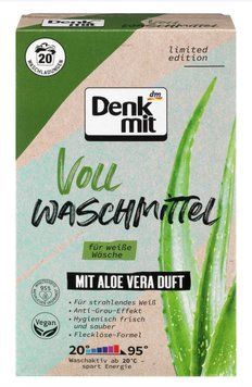 Порошок для прання Denkmit ALOE VERA, Для білого, 20 прань, 1,3 кг 00000000131 фото