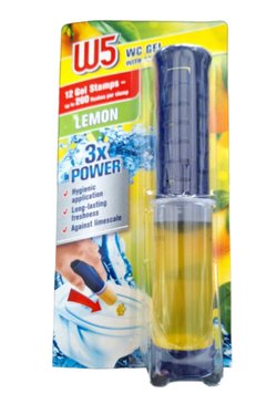 Ароматичні квіточки-гель для унітазу W5 Lemon, У шприці з дозатором, 75 ml 00000002380 фото