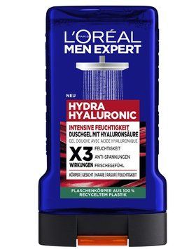 Гель для душу L'Or&eacute;al Paris Men Hydra Hyaluronic, З гіалуроновою кислотою, Для чоловіків, 250 ml 00000003380 фото