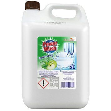 Засіб для ручного миття посуду POWER WASH, Яблуко, 5 L 00000001534 фото