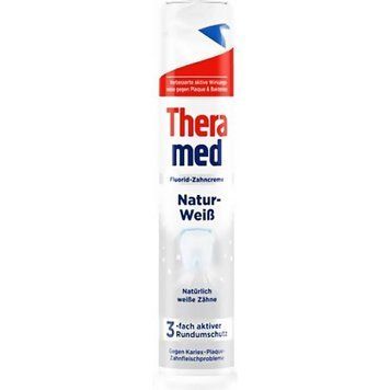 Зубна паста з дозатором Theramed Natur-Weib, Природня білизна, 100 ml 00000002032 фото