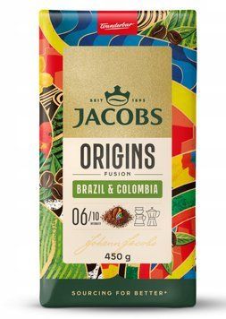 Кава мелена Jacobs ORIGINS, Brazil&Colombia, інтенсивність 06/10, 450 g 00000003381 фото