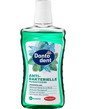 Ополіскувач для ротової порожнини Dontodent Anti-Bakterielle, Антибактеріальний, 500 ml 341184 фото