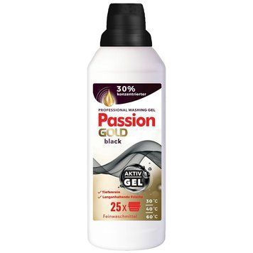 Гель для прання Passion GOLD Professional Black Aktiv Gel, Для чорних та темних речей, 25 прань, 1 L 00000002631 фото