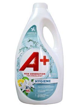 Гель для прання A+ Hygiene, Універсальний, 65 прань, 2,925 L 00000002432 фото