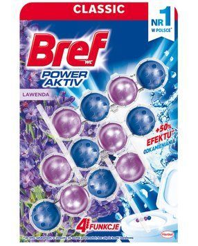 Туалетний блок Bref Power Aktiv, Аромат лаванди, 3 шт. 00000002483 фото