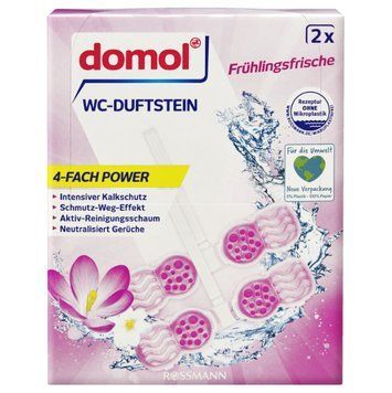 Туалетний блок domol 4-fact Power Fr&uuml;hlingsfrische, 2 шт. 00000002284 фото