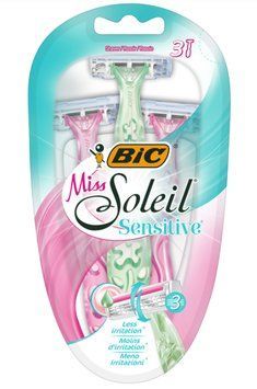Набір бритв без змінних картриджів Bic Soleil Sensitive, 3 шт 00000003035 фото
