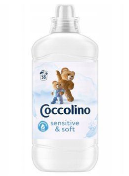 Кондиціонер для білизни Coccolino Sensitive&Soft, Гіпоалергенний, 58 прань, 1450 ml 00000002435 фото
