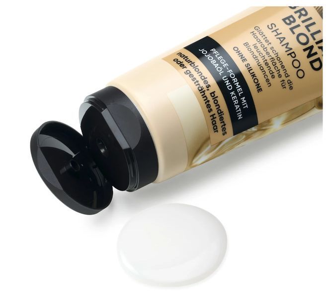 Шампунь Balea Brilliant Blond, Для блонду з олією жожоба та кератином, 250 ml 2343503 фото