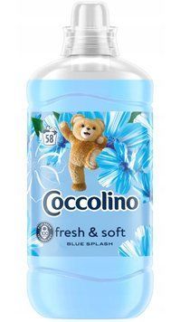 Кондиціонер для білизни Coccolino fresh&soft Blue Splash, Аромат весняних квітів, 58 прань, 1450 ml 00000002434 фото
