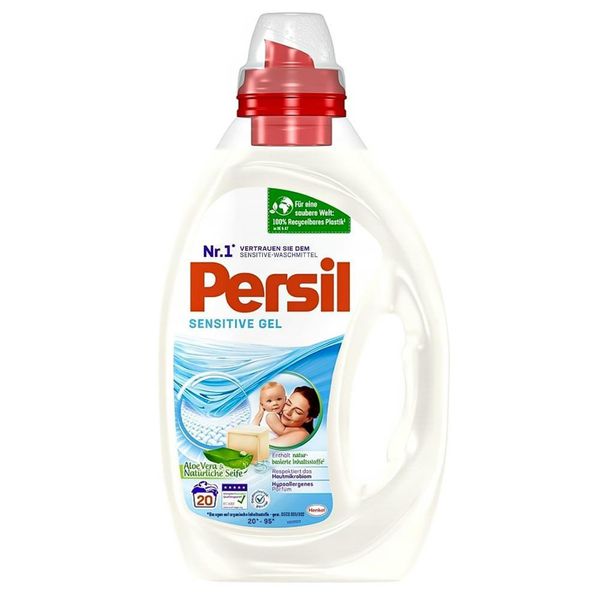 Гель для прання Persil Sensitive Gel, Універсальний, Гіпоалергенний, 20 прань, 1 L 2817656 фото