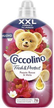 Кондиціонер для білизни концентрат Coccolino XXL Fresh&Protect, Peonia Rossa & Mela, 76 прань 1750ml 00000003249 фото
