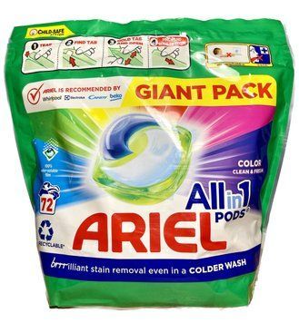 Капсули для прання Ariel Allin1 Pods Color, Для кольорового, 72 шт. 90437808 S315 фото