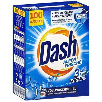 Порошок для прання Dash Alpen Frische, Універсальний, 100 прань, 6 кг 00000000157 фото