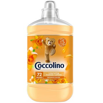 Кондиціонер для білизни Coccolino Orange Rush, Аромат грейпфруту та абрикосу, 72 прань, 1800 ml 68560671 фото