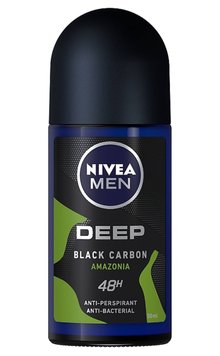 Антиперспірант кульковий NIVEA MEN Deep Black Carbon Amazonia, 50 ml 85370.560.AG.01 фото