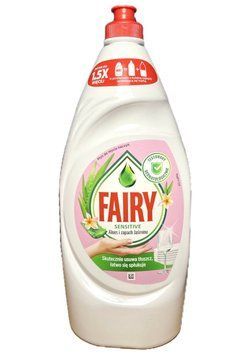 Засіб для ручного миття посуду Fairy Sensitive, Аромат алоє і жасмину, 900 ml 00000001937 фото