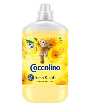 Кондиціонер для білизни Coccolino fresh&soft Happy Yellow, Аромат жасмину, 68 прань,1700 ml 69976949 фото