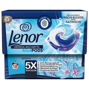 Капсули для прання Lenor Allin1 Aprilfrisch, Універсальні, 18 шт. 00000002087 фото