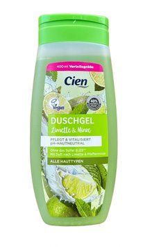 Гель для душу Cien Limette&Minze, ph-нейтральний, Вітамінізуючий, 400 ml 00000003337 фото
