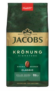 Кава в зернах Jacobs Kr&ouml;nung Aroma Bohnen, CLASSIC, 100% Арабіка, 06/10, 500 g 10030316 фото