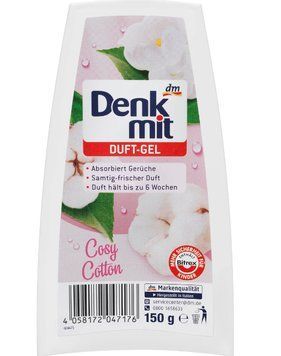 Освіжувач повітря гелевий Denkmit Cozy Cotton, Оксамитовий свіжий аромат, 150 g 00000001788 фото