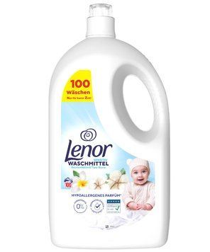 Гель для прання Lenor Sensitive, Універсальний, Гіпоалергенний, 100 прань, 4500 ml 00000003235 фото