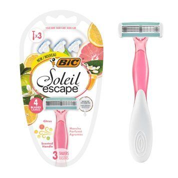 Набір бритв без змінних картриджів Bic Soleil Escape Citrus, 3 шт 00000003036 фото