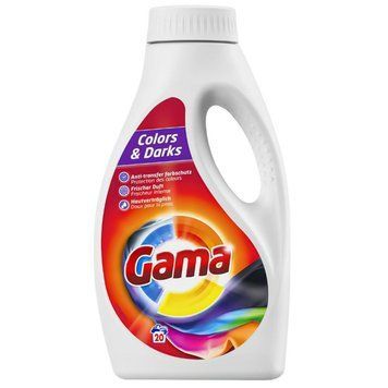 Гель для прання Gama Color&Dark 3in1, Для кольорового та темного, 20 прань, 1 L 00000002787 фото